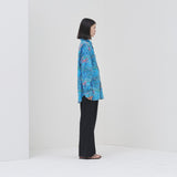 ￥ブロードレギュラーカラーシャツ「（無題）（青）」Midori Kudo