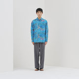 ￥ブロードレギュラーカラーシャツ「（無題）（青）」Midori Kudo