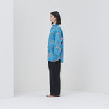 ￥ブロードレギュラーカラーシャツ「（無題）（青）」Midori Kudo