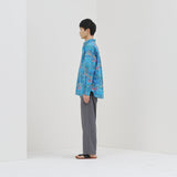 ￥ブロードレギュラーカラーシャツ「（無題）（青）」Midori Kudo