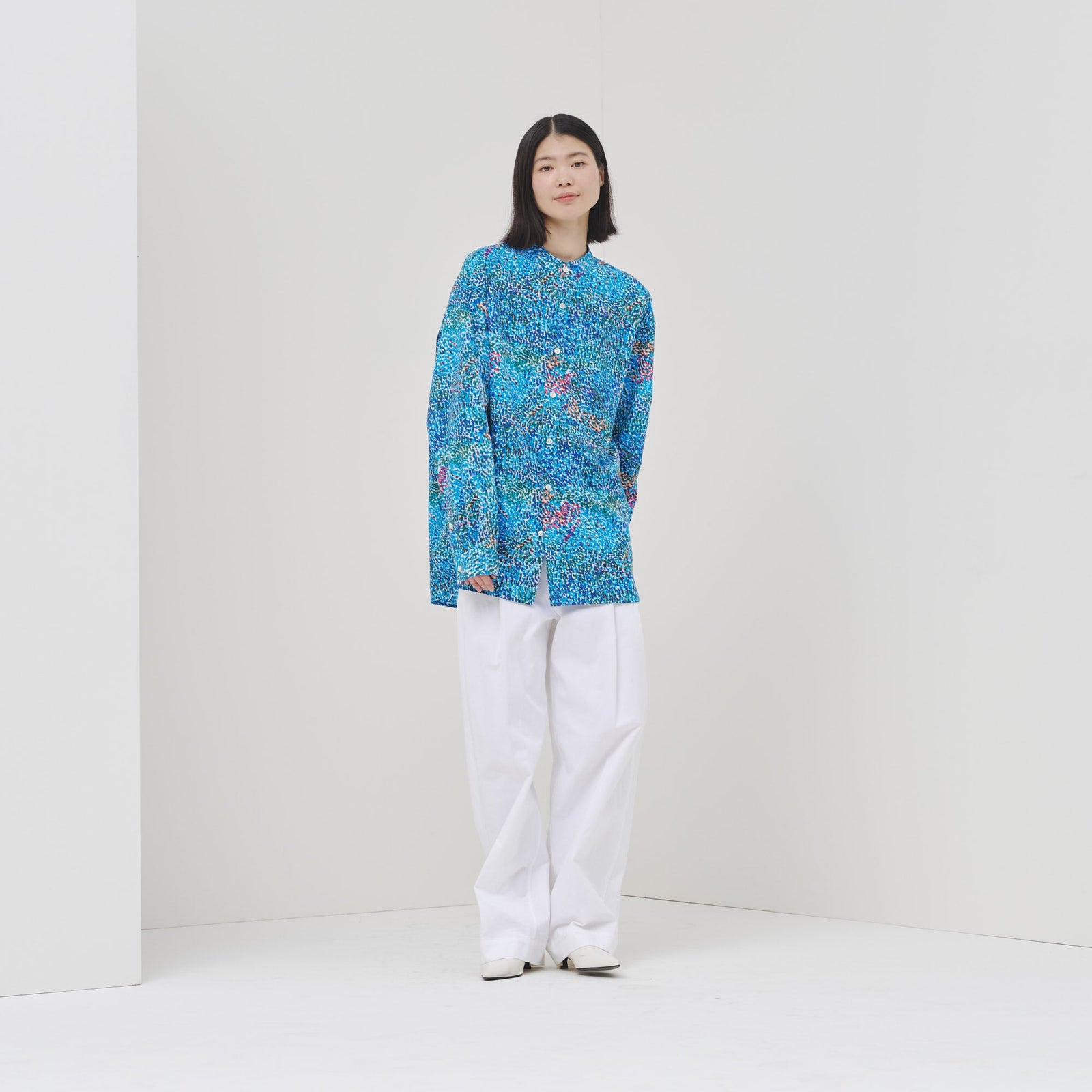 ブロードバンドカラーシャツ「（無題）（青）」| HERALBONY