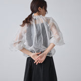 ￥シルクオーガンジー刺繍ブラウス「夏の魔物」Satoru Kobayashi