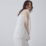 ￥シルクオーガンジー刺繍リボンシャツ「夏の魔物」Satoru Kobayashi