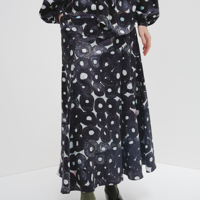 現行品 HERALBONY サテンスカート「（無題）（丸）」 Satin skirt 