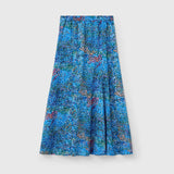 ￥サテンスカート「（無題）（青）」Midori Kudo