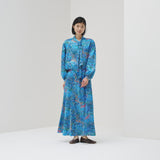 ￥サテンスカート「（無題）（青）」Midori Kudo