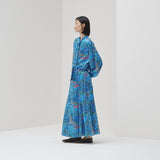 ￥サテンスカート「（無題）（青）」Midori Kudo