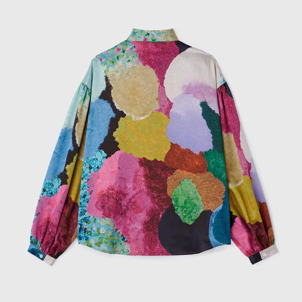 HERALBONY ボウタイブラウス 「How are you guys?」 Satin Bowtie Blouse 