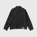 【予約商品｜9月上旬お届け】kaedeデニムブルゾン「かえでのチョキチョキ」BLACK