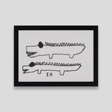 ￥「わにたち」原画作品Kalevi Helvetti