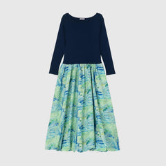 ￥Knit & Balloon Skirt One-Piece「ノースウエスト航空」Shigetaka Wada