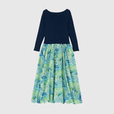 ￥Knit & Balloon Skirt One-Piece「ノースウエスト航空」Shigetaka Wada