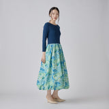 ￥Knit & Balloon Skirt One-Piece「ノースウエスト航空」Shigetaka Wada