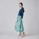 ￥Knit & Balloon Skirt One-Piece「ノースウエスト航空」Shigetaka Wada