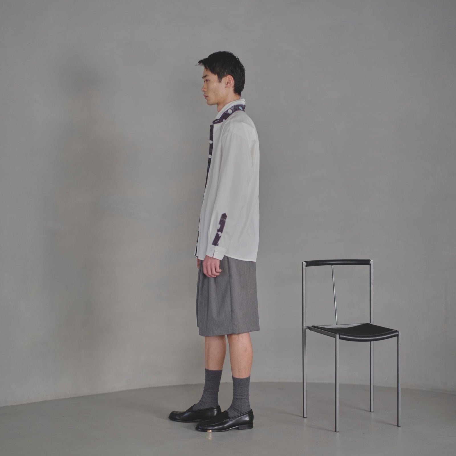 HERALBONY ヘラルボニー デザインシャツ（フライフロント）「迷路」 デザインシャツ（フライフロント）「迷路」 – HERALBONY