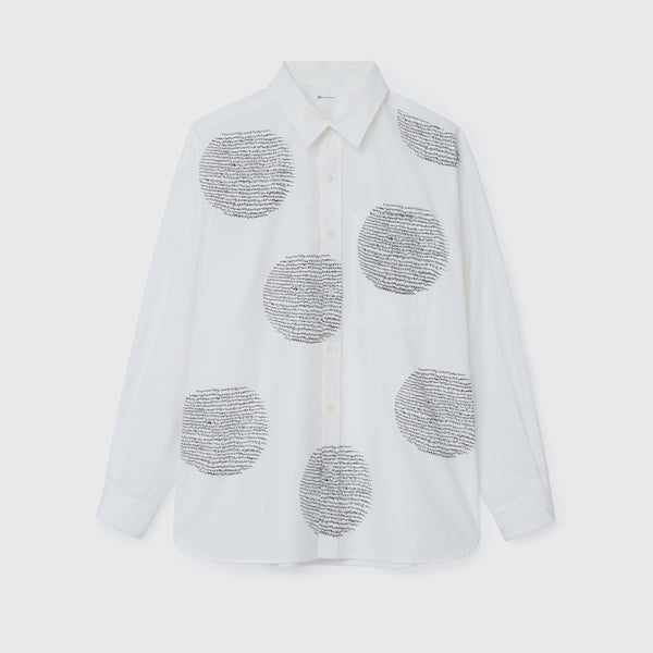 ￥レギュラーカラーシャツ「marina - moji003」marina