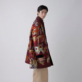 Jacquard Over Coat「ik ga in't weekend naar verjaardagsfeest」