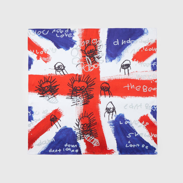￥シルクサテンスカーフ「My Favourite Beatles Songs」（Paris Edition）Joel Jamensky