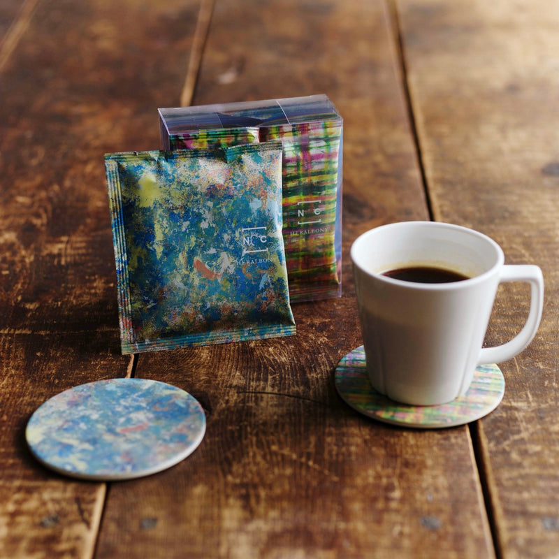 ￥［ Nagasawa COFFEE×HERALBONY ］ ドリップバッグコーヒー4個×コースター2個セット（Set A）HERALBONY