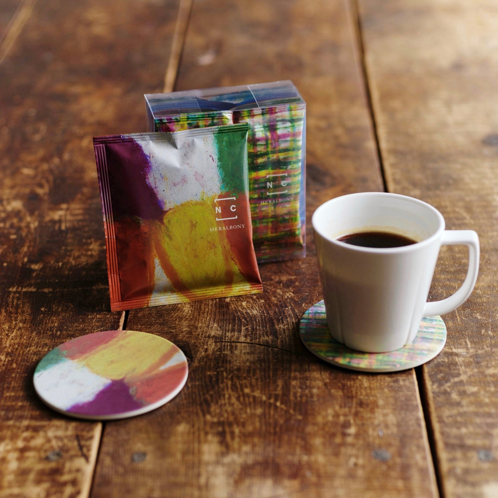 Nagasawa COFFEE×HERALBONY ］ ドリップバッグコーヒー4個×コースター2