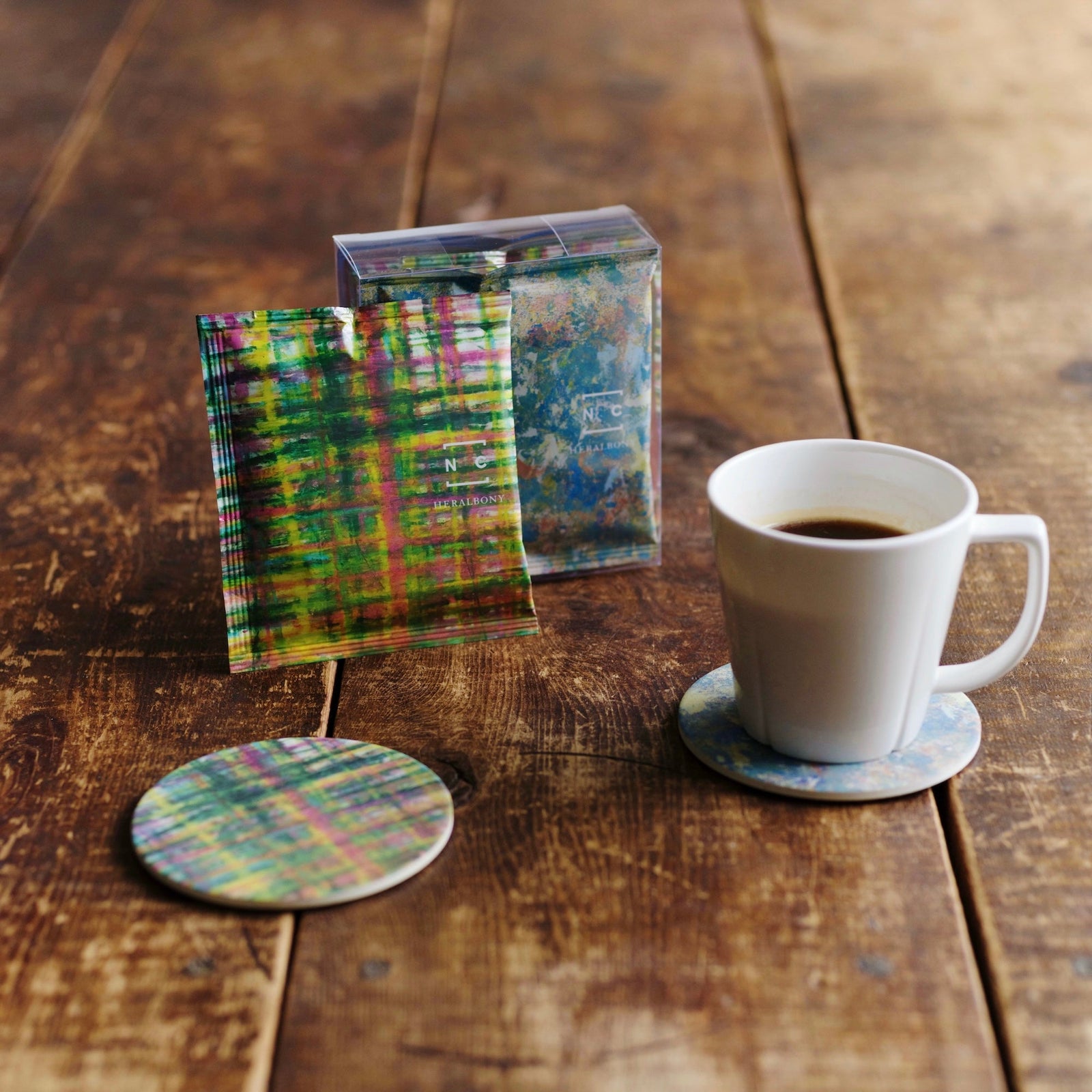 Nagasawa COFFEE×HERALBONY ］コースター「旅行楽しみ」