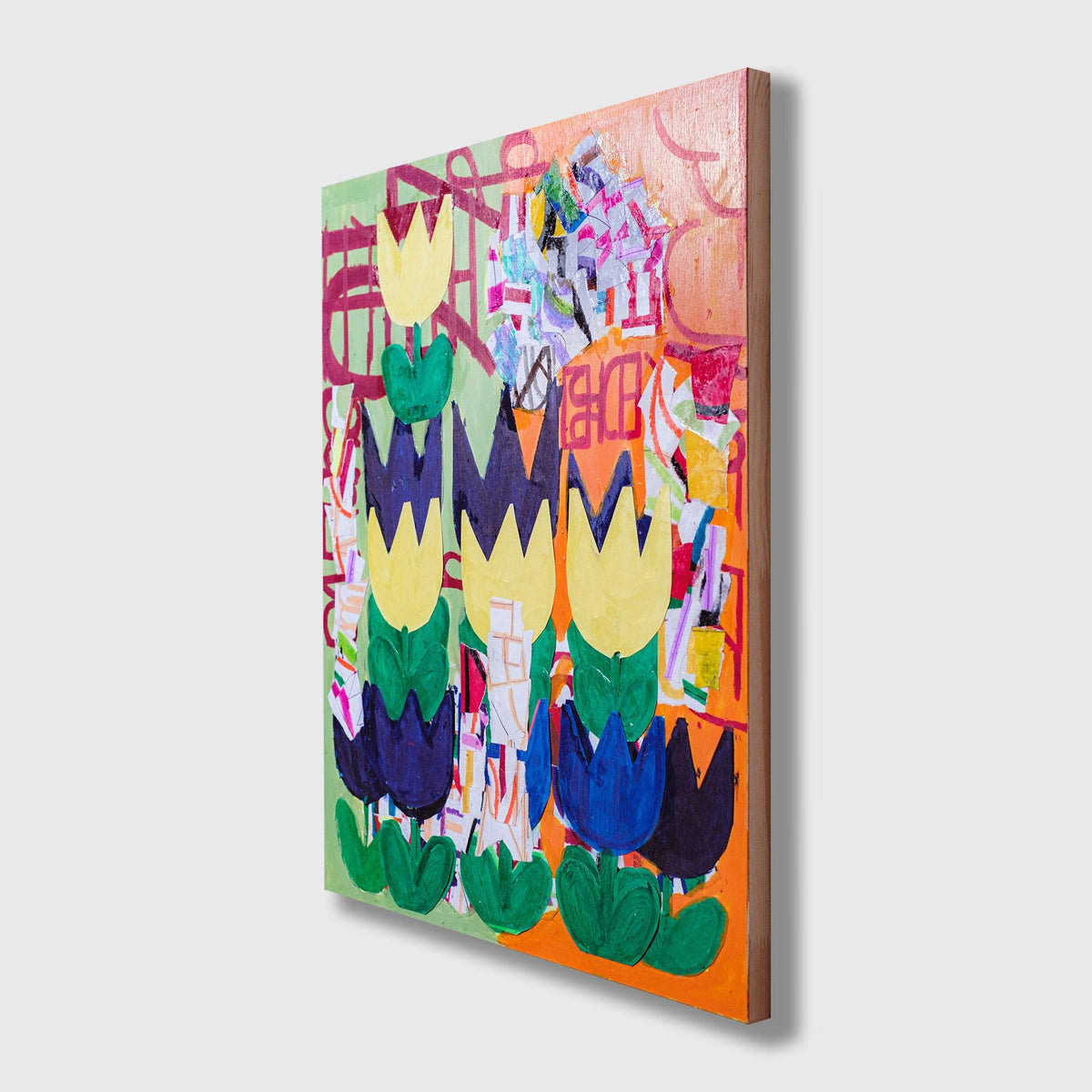 宝をまとった孤独な魚 アクリル画 原画 original painting（￥500,000