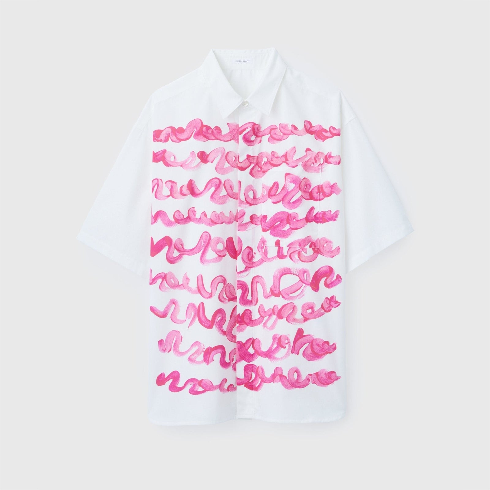 イージーケアアートパネル半袖シャツ「pink-mm2024」 – HERALBONY
