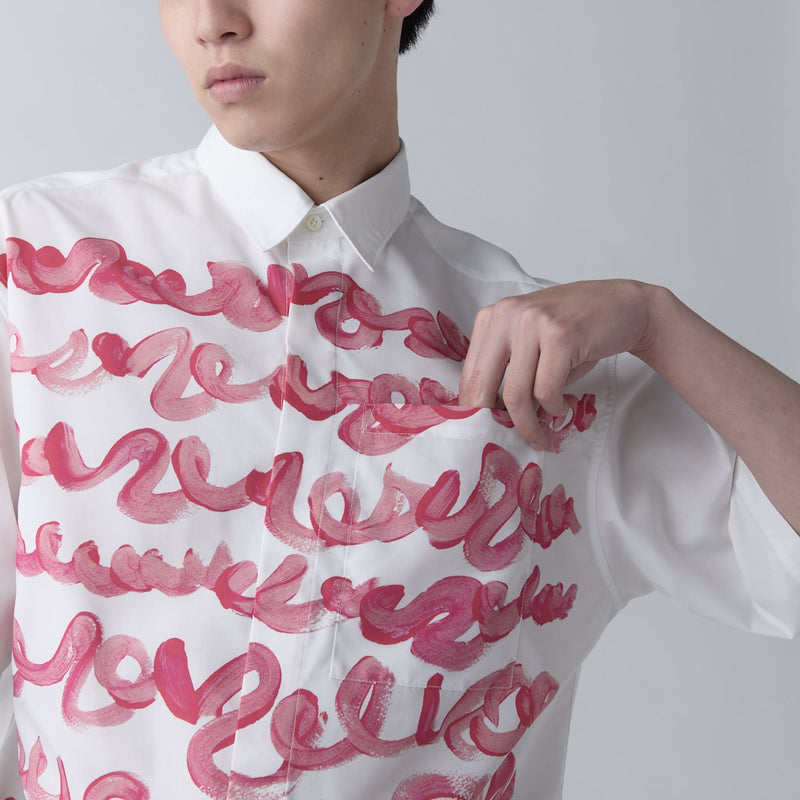 イージーケアアートパネル半袖シャツ「pink-mm2024」 – HERALBONY