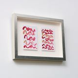 ￥「Red Brush Card 2607」「Red Brush Card 2608」原画作品marina