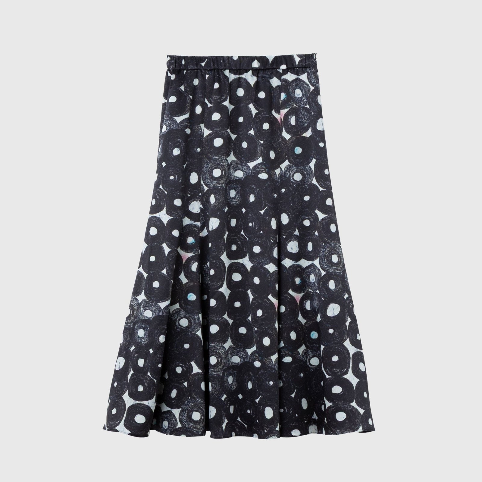 サテンスカート「（無題）（丸）」【Sサイズのみ予約商品｜11月