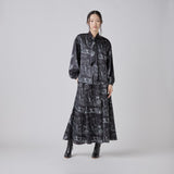 ￥Satin Bow Tie Blouse「楽譜 spiritoso」Koji Nishioka