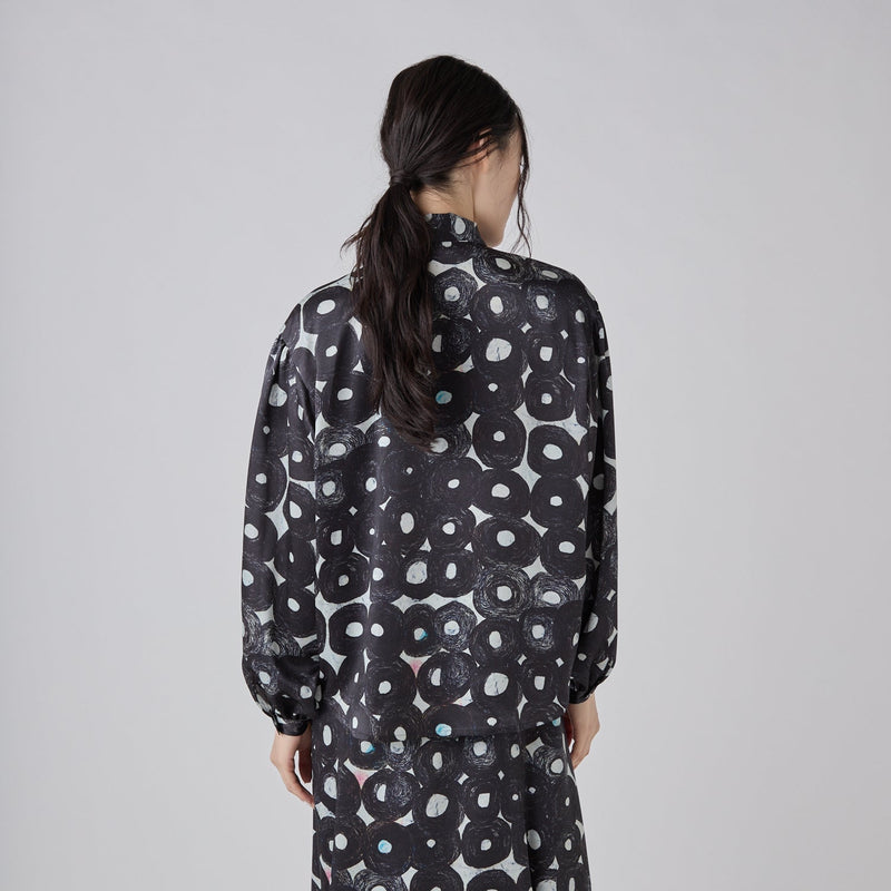 Satin Bow Tie Blouse「（無題）（丸）」 – HERALBONY