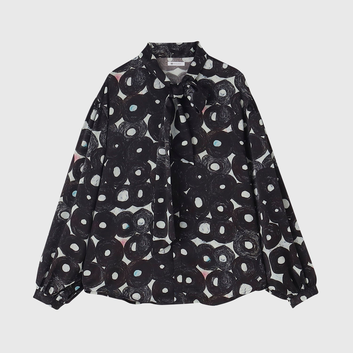 Satin Bow Tie Blouse「楽譜 spiritoso」 – HERALBONY