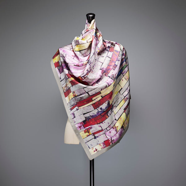 HERALBONY ヘラルボニー スカーフ 青緑 【予約商品|12月上旬お届け