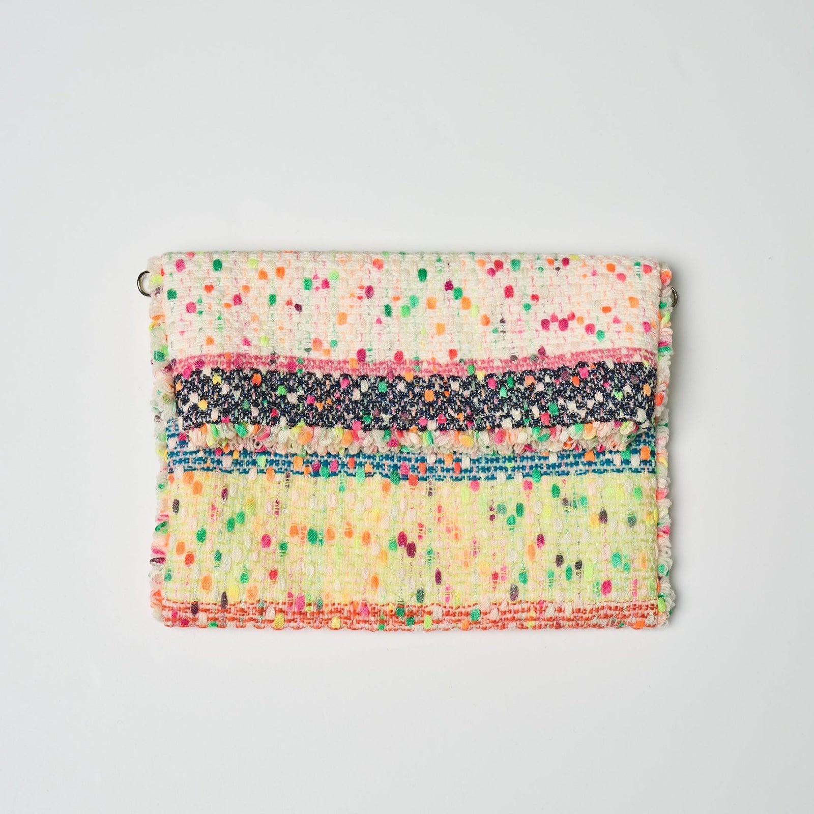 ツイードクラッチバック〈Textile Artwork by Yoshiko〉「無題