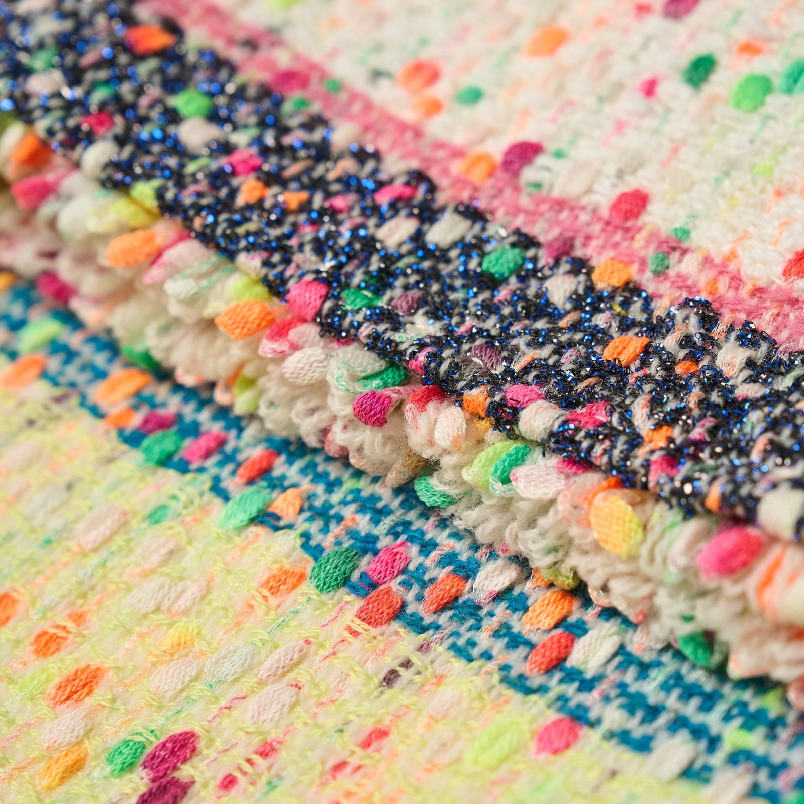 ツイードクラッチバック〈Textile Artwork by Yoshiko〉「無題