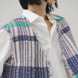 ￥ツイードジレ〈Textile Artwork by Yoshiko〉「無題」Yoshiko