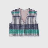 ￥ツイードジレ〈Textile Artwork by Yoshiko〉「無題」Yoshiko