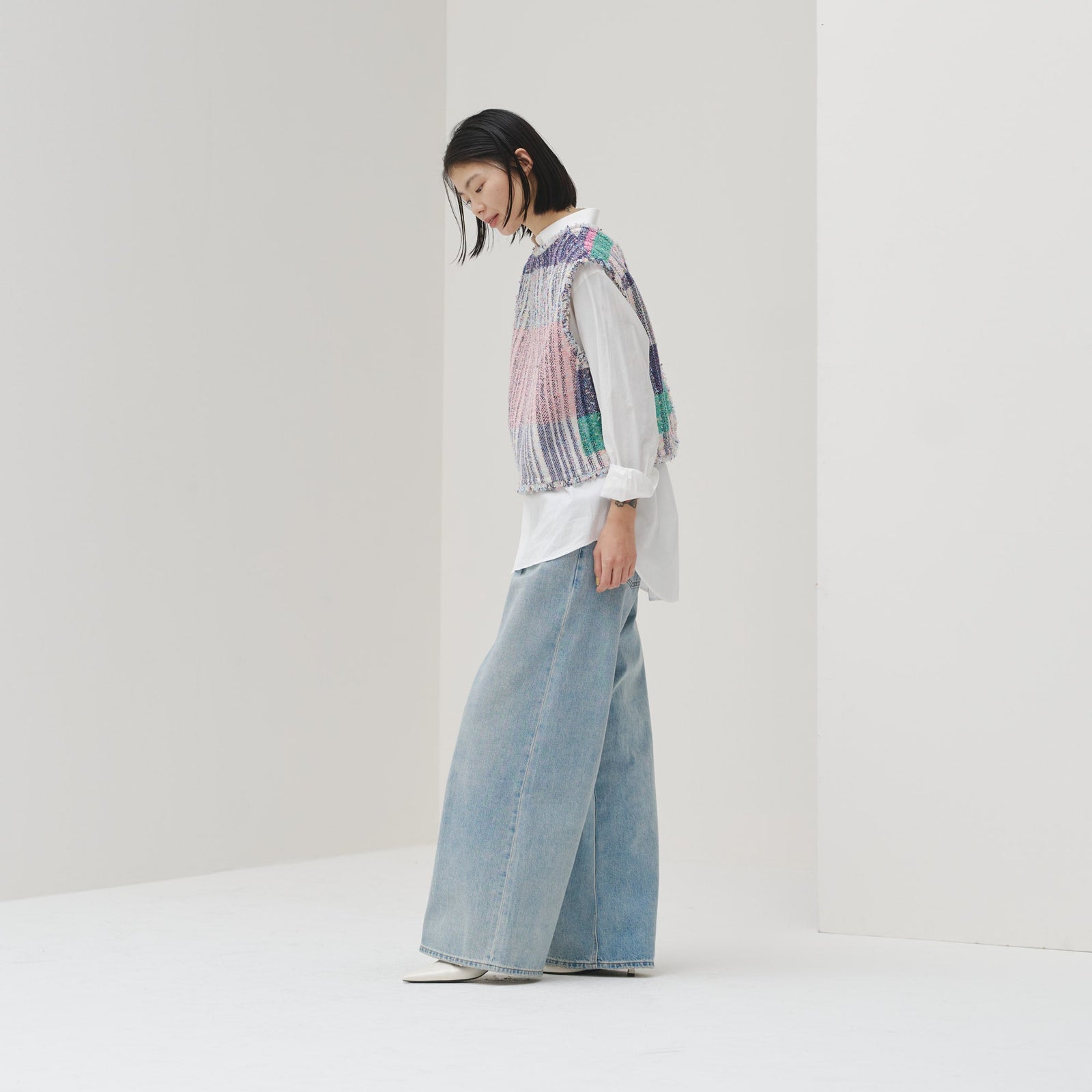 ツイードジレ〈Textile Artwork by Yoshiko〉「無題」 – HERALBONY