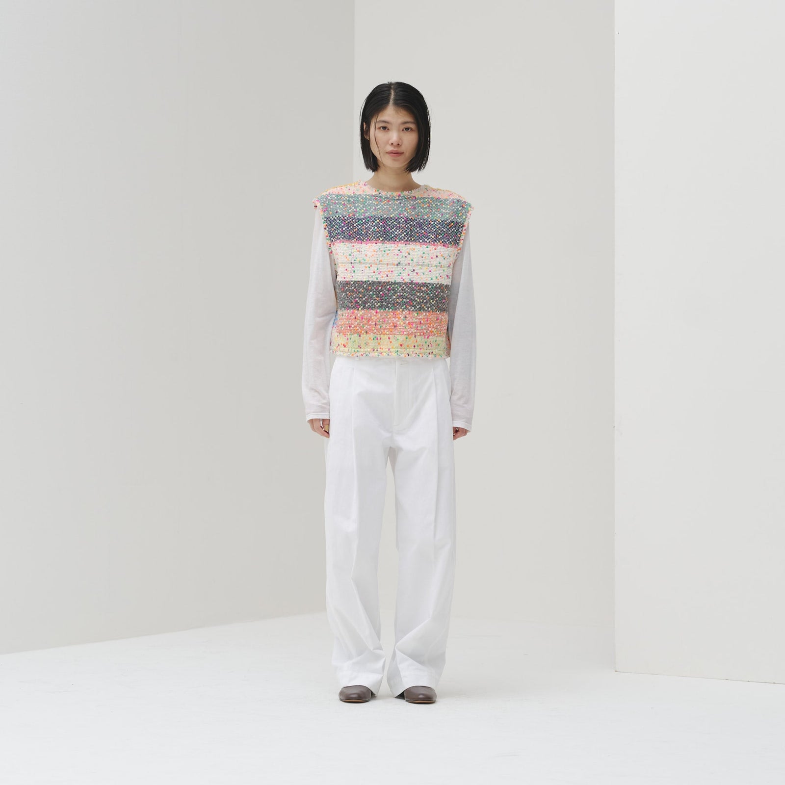 ツイードジレ〈Textile Artwork by Yoshiko〉「無題」 – HERALBONY
