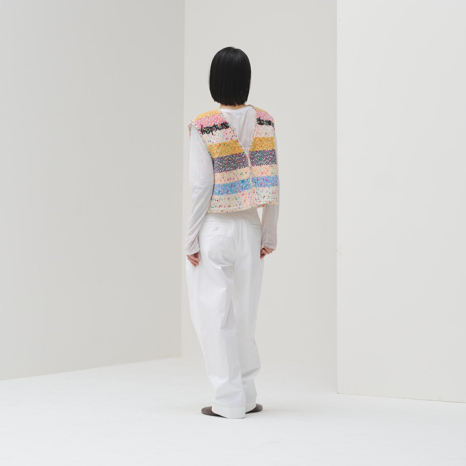 ツイードジレ〈Textile Artwork by Yoshiko〉「無題」 – HERALBONY