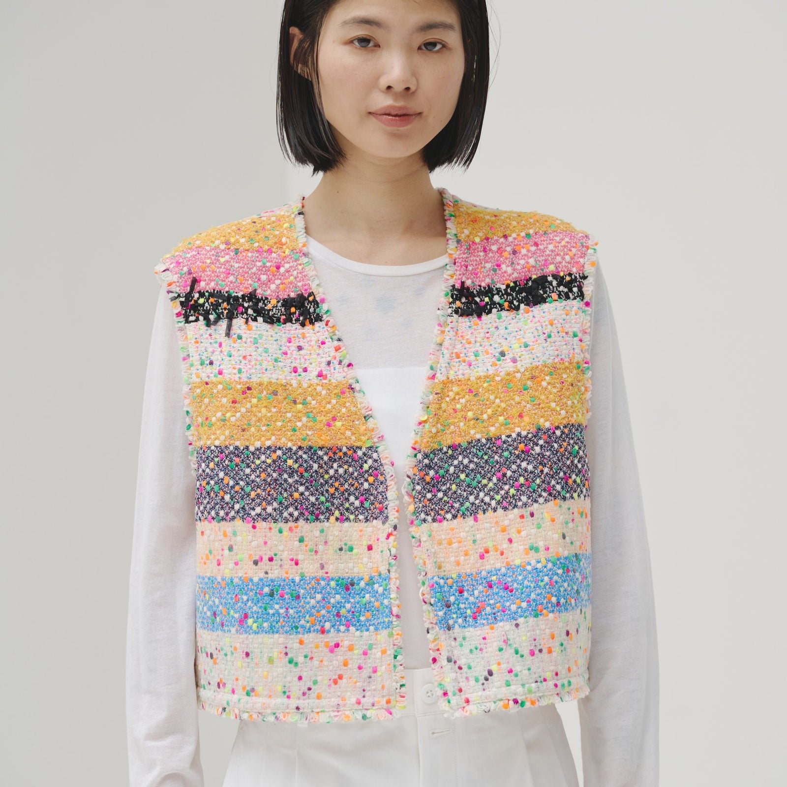 ツイードジレ〈Textile Artwork by Yoshiko〉「無題」 – HERALBONY