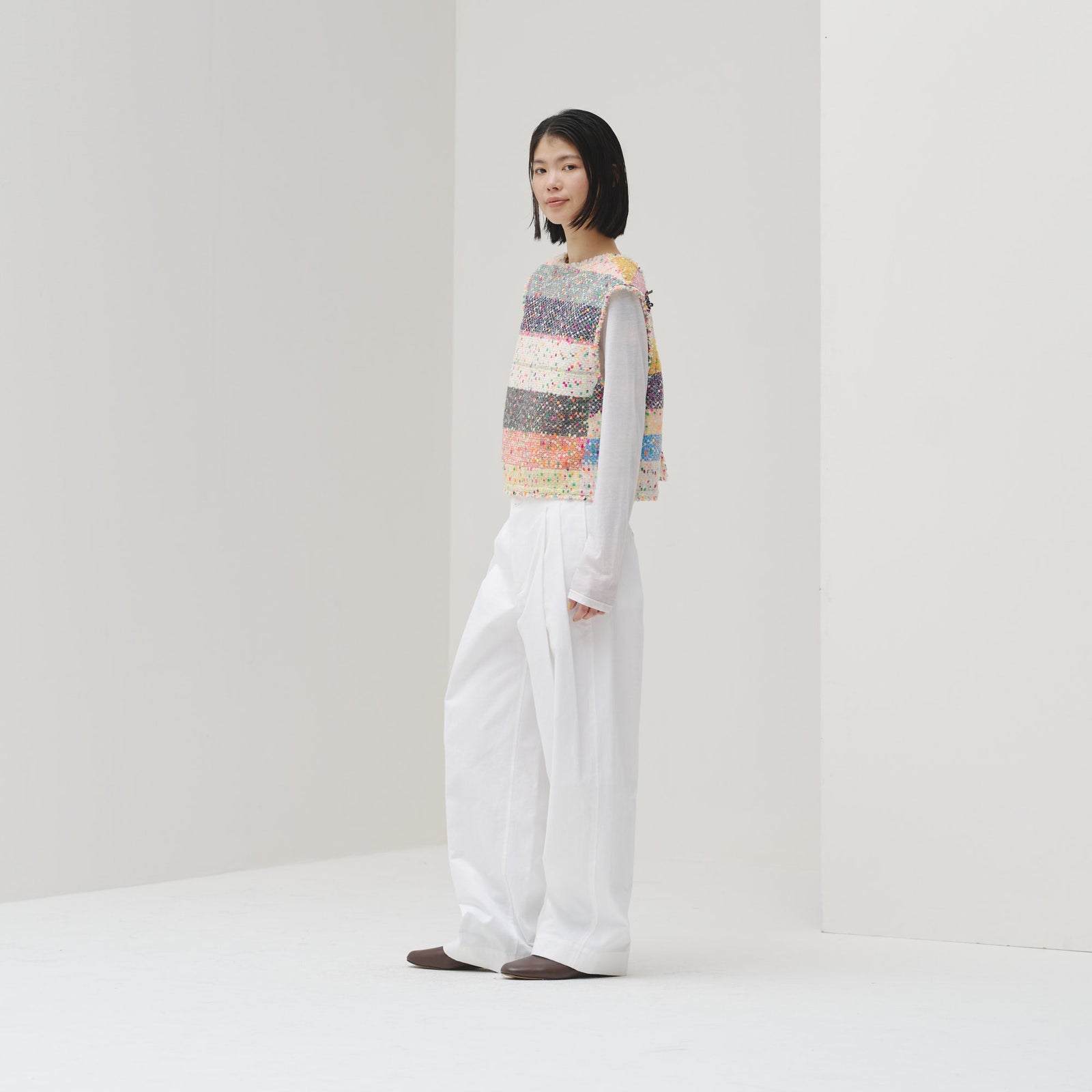 ツイードジレ〈Textile Artwork by Yoshiko〉「無題」 – HERALBONY