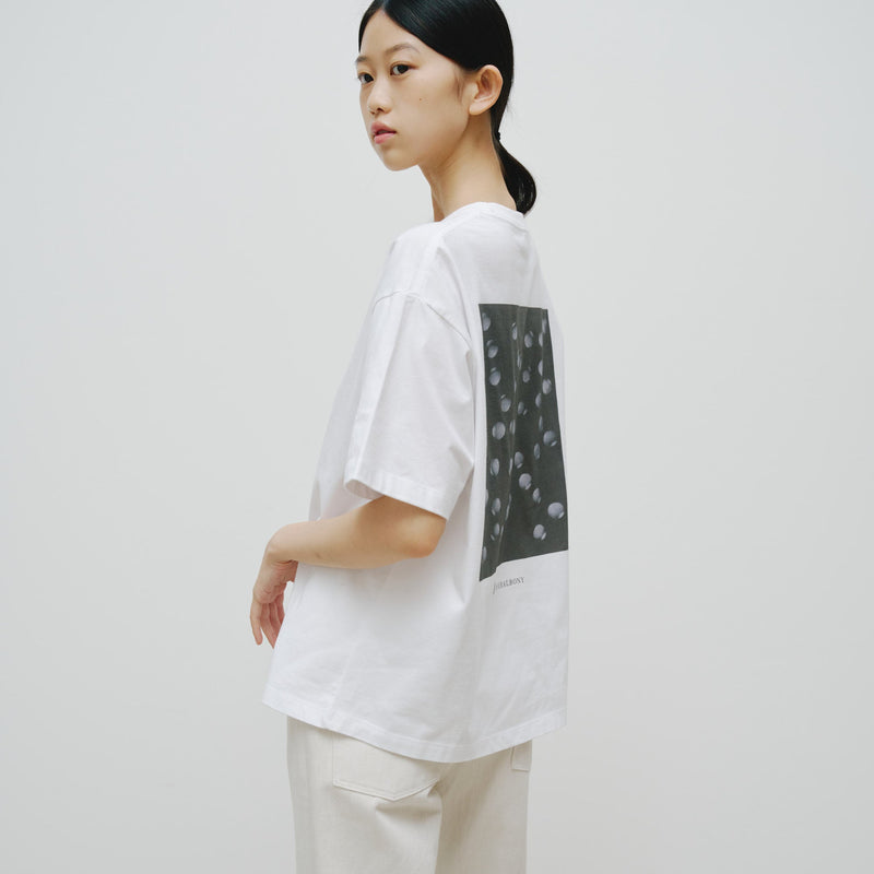 ￥アートバックプリントTシャツ「P・ブーレーズ／プリ・スロン・プリ」Masaki Mori